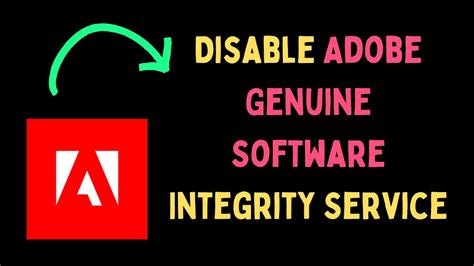 How To Disable Adobe Genuine Software Integrity Service YouTube