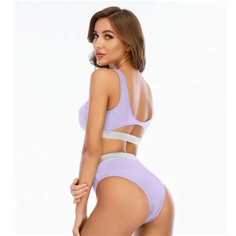 Sexy Bikini Set Women Swimwear Triangle Bra Thongs Swimsuit Bathing Suit Swimwear Volleball