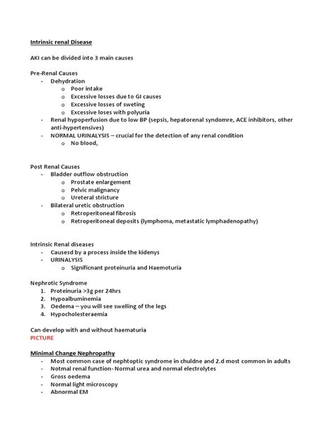 Intrinsic Renal Disease | Dialysis | Systemic Lupus Erythematosus