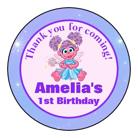 Abby Cadabby Birthday Party Labels Birthday Party Stickers Personalized