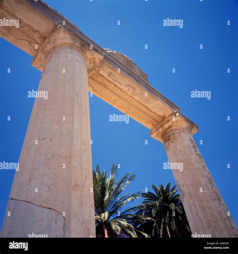 Columns Temple Of Asklepios Kos Island Greece Stock Photo Alamy