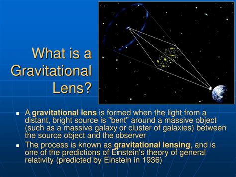 PPT - Exploring Dark Matter through Gravitational Lensing PowerPoint ...