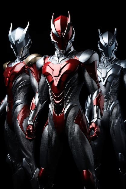 Premium AI Image A Group Of Superheroes Standing Together In A Black