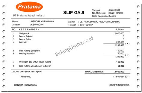 Pt Pratama Abadi Industri Info Gaji Tunjangan Benefit Slip Gaji