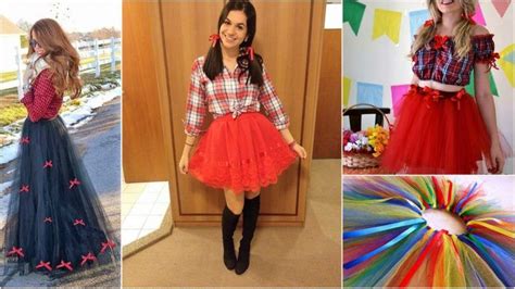 Festa Junina Saia De Tule Para Look De Quadrilha Fashionista Como