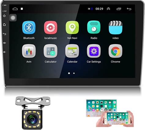 Amazon Hikity Double Din Android Car Stereo 10 1 Inch Touch Screen