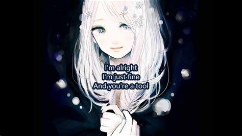 Nightcore So What Lyrics Youtube