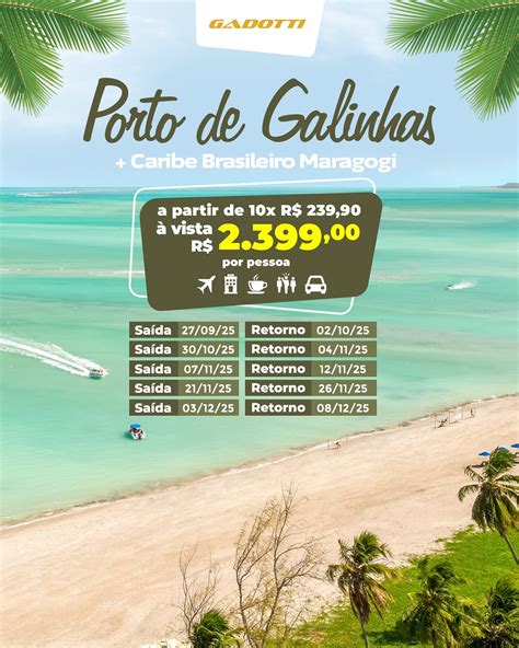 Pacote Porto De Galinhas E Maragogi - Gadotti - 🔥 MELHOR VALOR DE 2025 🐠 Porto de Galinhas + Maragogi (pacote ...