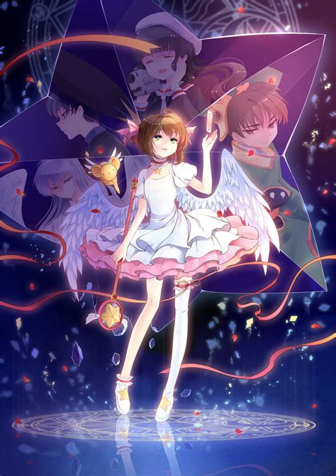 Kinomoto Sakura Kero Daidouji Tomoyo Li Xiaolang Tsukishiro Yukito