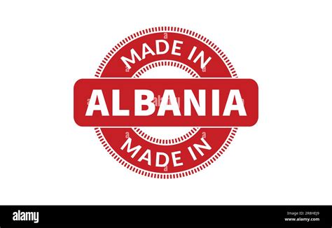 Made In Albania Rubber Stamp Stock Vector Image Art Alamy