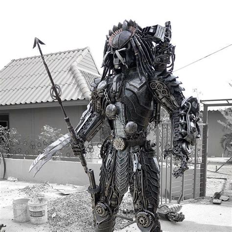 Steampunk Predator Statue Scrap Metal Art Metal Tree Wall Art Metal Art