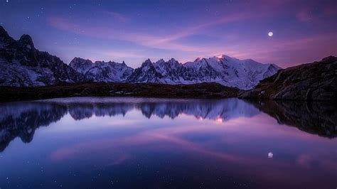 HD wallpaper: mont blanc, mountain, snow, winter, cold temperature ...