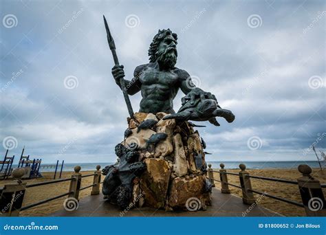 The King Neptune Statue in Virginia Beach, Virginia. Editorial ...