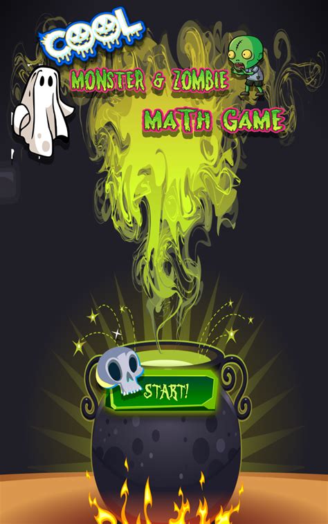 Cool Monster And Zombie Math Game Free Educational Math Game For