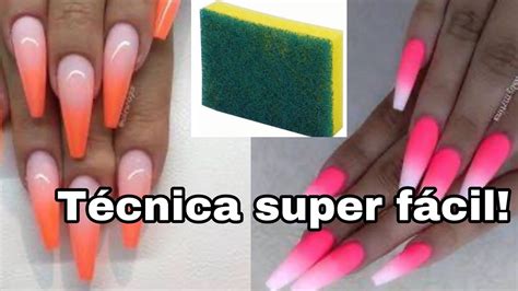 Unhas Em DEGRADE ESPONJA De COZINHA YouTube