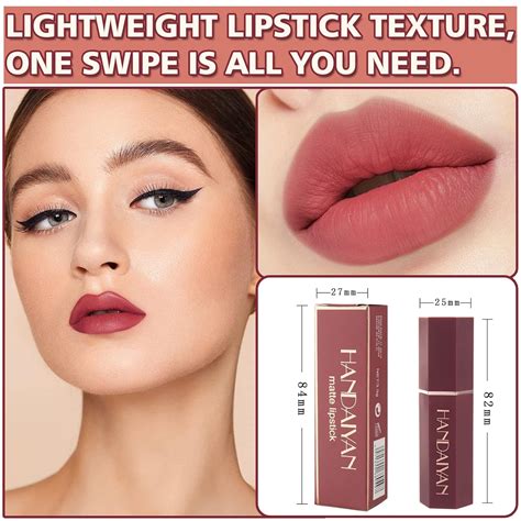 L Piz Labial Mate Nude Para Labios Terciopelo Suave Impermeable De