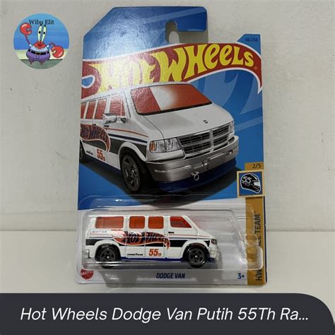 Jual Hot Wheels Dodge Van Putih Th Race Team Shopee Indonesia