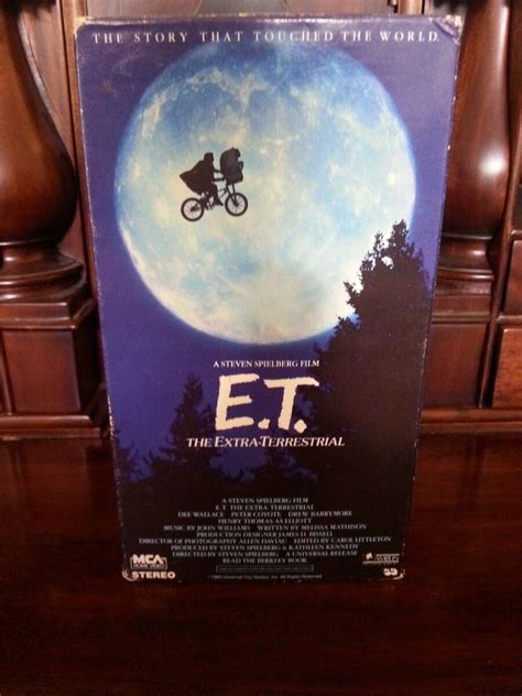 E T ET The Extra Terrestrial VHS 1982 Rare Green And Black Tape