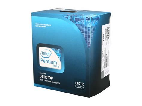 Intel Pentium E6700 Wolfdale Dual Core 3 2GHz LGA 775 65W BX80571E6700