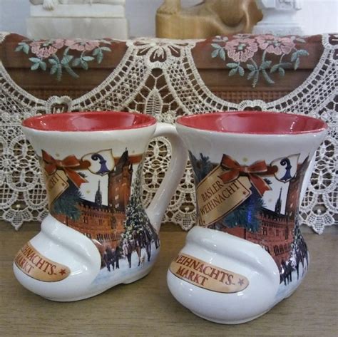 Basel Holiday Basel Christmas Market Boot Mugs Set Poshmark