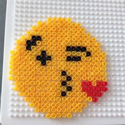 Emoji Faces Perler Beads Diy Perler Beads Perler Beads Designs Images