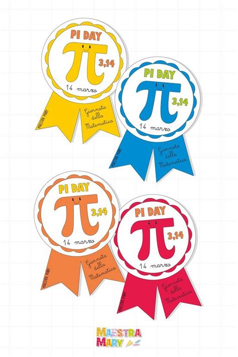 Giornata Della Matematica Pi Greco Day Coccarde Per Bambini