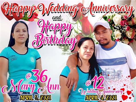 wedding anniversary tarpaulin