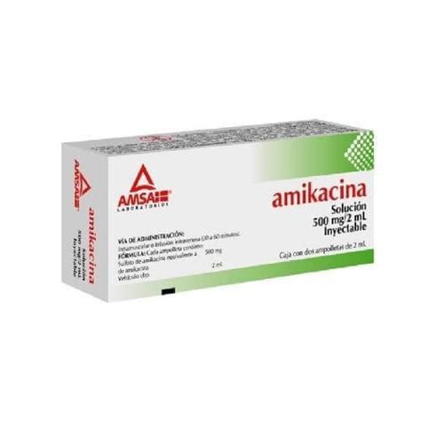 Amikacina Mg Amsa Sol Iny C Amptas Mg Ml Amikacina