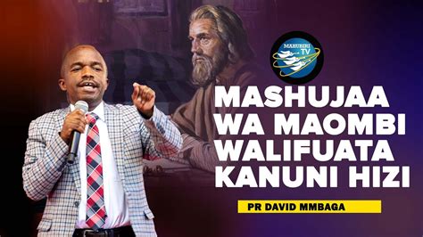 LIVE MASHUJAA WA MAOMBI WALIFUATA KANUNI HIZI SEHEMU YA PILI PR