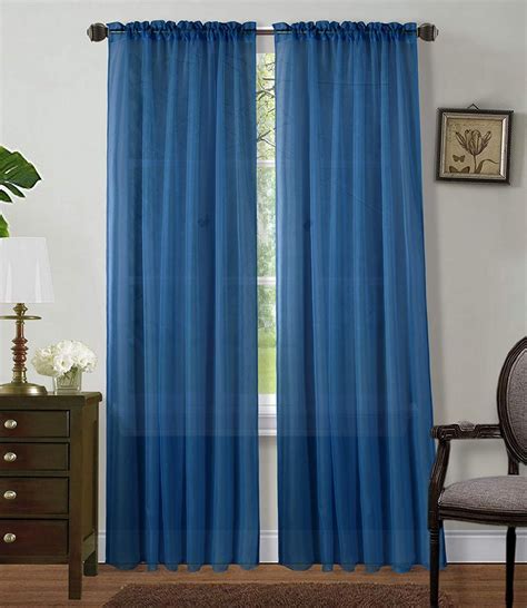 Sapphire Home 2 Panels Window Sheer Curtains 54 X 84 Inches 108