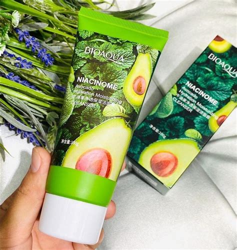 BIOAQUA Niacinome Avocado Elasticity Moisturizing Facial Cleanser 100g ...