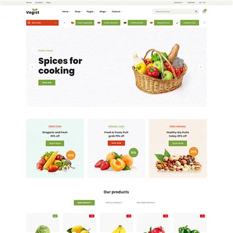 Vegist Multipurpose Ecommerce Html Template