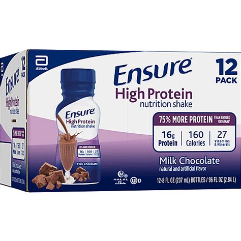 Ensure High Protein Nutrition Shake Milk Chocolate Ready To Drink 8 Fl