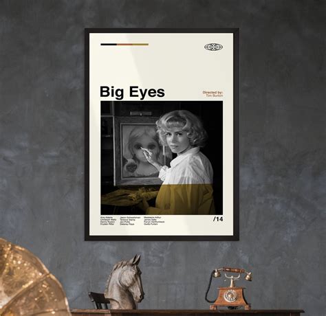 Big Eyes Poster Tim Burton Retro Movie Poster Modern - Etsy