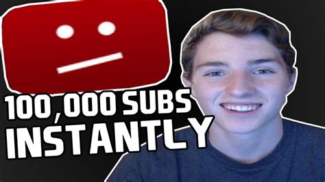 How To Get 100000 Subs Instantly Youtube