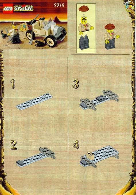 LEGO Instructions For Set 5918 Scorpion Tracker Adventurers Desert