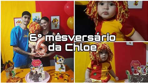 6 meses da Chloe tema Emília ensinei a fazer a peruca da Emília YouTube