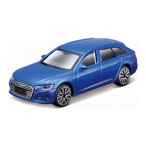 Modelauto Audi A6 Avant Blauw Schaal 1 43 11 X 4 X 3 Cm Partyshopper