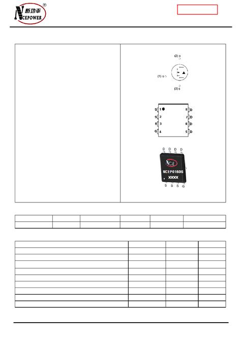 Ncep G Datasheet Pages Ncepower Nce N Channel Super Trench