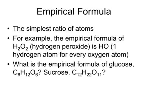 Empirical Formula Definition Get Education