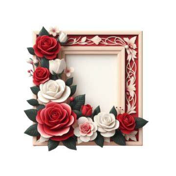 White Rose Border PNG Transparent Images Free Download | Vector Files ...