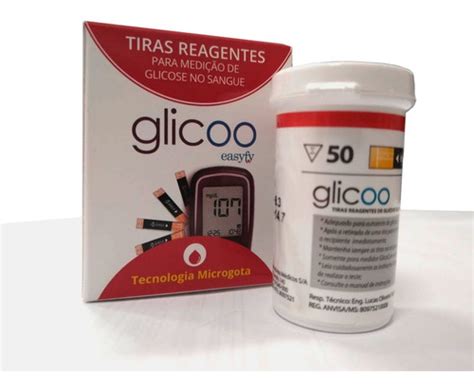 Kit Tiras Para Medir Glicose Glicoo Easyfy Lancetas