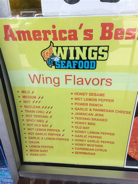 America S Best Wings Menu Wing Flavors - Get More Anythink's