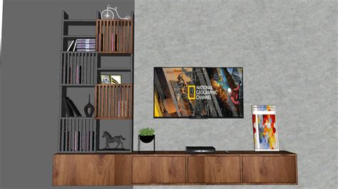 Unveiling the Art of Simplicity: Discover the Minimalist TV Unit 3D
