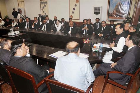 Chairman Senate Syed Yusuf Raza Gilani In A Meeting With The Different