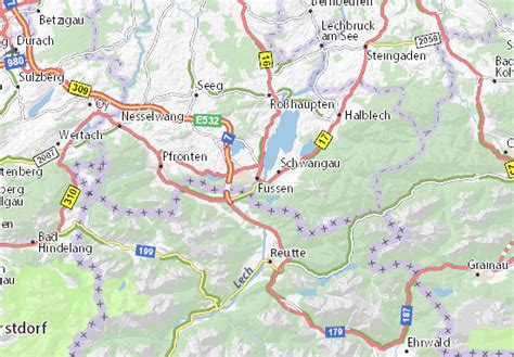 MICHELIN Füssen map - ViaMichelin