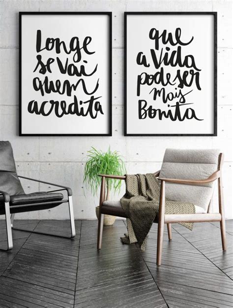 Kit De Quadros Longe Se Vai Quem Acredita Quadro Decorativo Loja