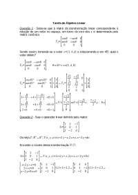 Exercícios resolvidos de Transformação Linear Docsity