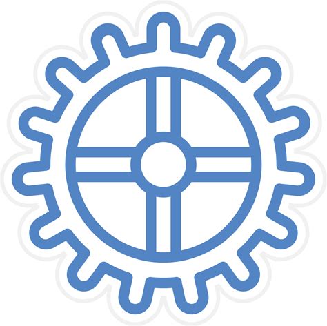 Cogwheel Vector Icon Style 22736411 Vector Art at Vecteezy 