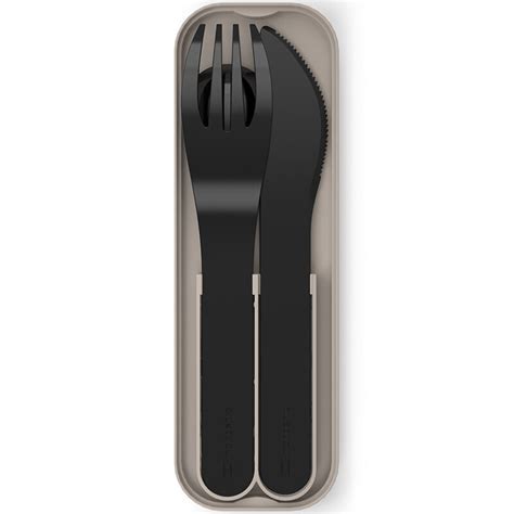 Столовые приборы черные 3 штуки в футляре MB Pocket Color - купить за ...